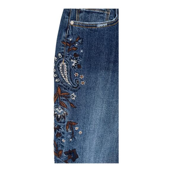 Driftwood Jeans Jackie High rise bluebell fleur size 30x28 - Picture 2 of 7